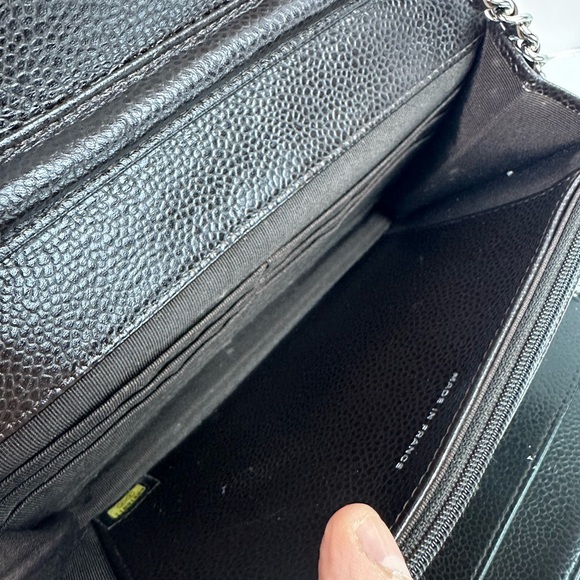 CHANEL CAVIAR LEATHER WOC Shoulder/Crossbody Bag SHW - Picture 8 of 13